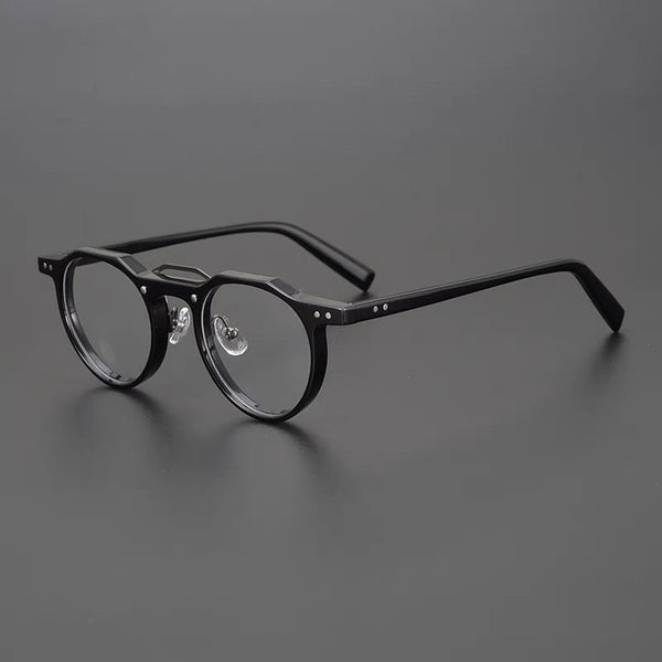 Ron Retro Round Acetate Glasses Frame