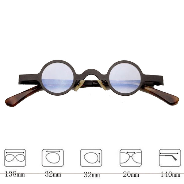 Marc Retro Small Round Glasses Frame