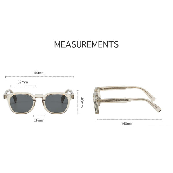 Acetate Retro Steampunk Polarized Sunglasses - CMS0221