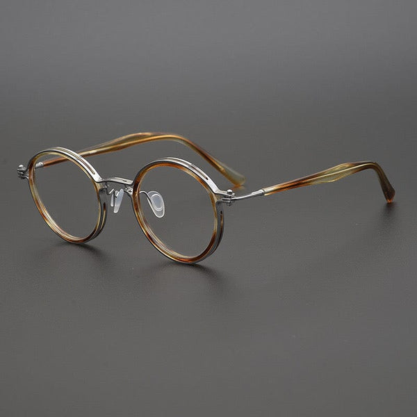 Tate Vintage Round Acetate Glasses Frame