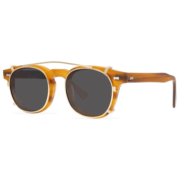 Trace Acetate Glasses Frame With sunglasses Clips