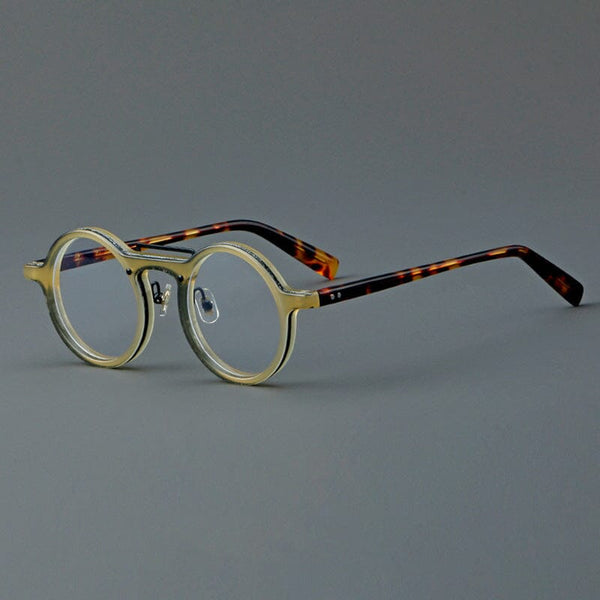 Van Retro Round Acetate Glasses Frame
