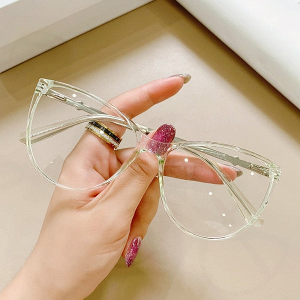 Winni Transparent Fashion Cat Eye Glasses Frame