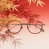 Copp Retro Square Titanium Glasses Frame