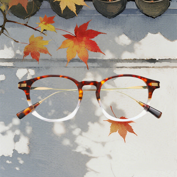 Kuo Classic Oval Acetate Glasses Frame