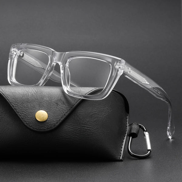 Majeed Retro Rectangle Acetate Glasses Frame