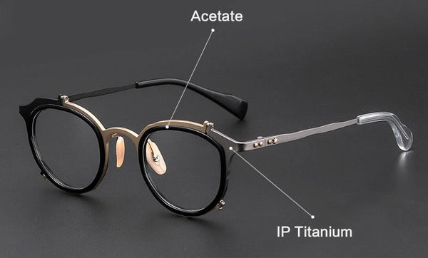 Wren Titanium Retro Hand Made Glasses Frames