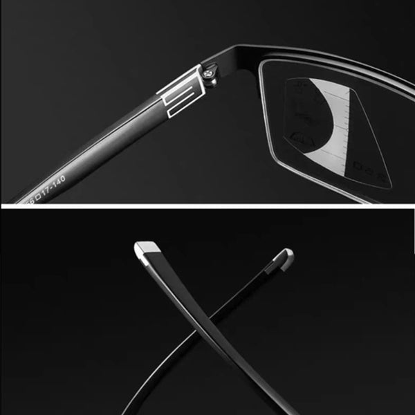 Titanium Ultra-Light Multifocal Progressive Smarth Photochromic Reading Glasses CMLH809