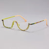 Pure Titanium Square Half Rim Eyeglasses Frame - CM185898