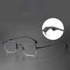 Retro Titanium Square Glasses Frame MIES