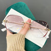 FASHIONABLE FRAMELESS POLYGON ANTI-BLUE LIGHT READING GLASSES