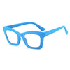 STYLISH SQUARE FRAME CANDY COLOR ANTI-BLUE LIGHT READING GLASSES