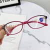 Women's Fashion Lightweight Metal Anti-Blue Light Reading Glasses