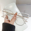 WOMEN'S FASHION BUTTERFLY FRAME ANTI-BLUE LIGHT FLAT MIRRORS