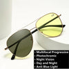 Night Vision Photochromic Blue Light Blocking Multifocal Reading Glasses - CML1990