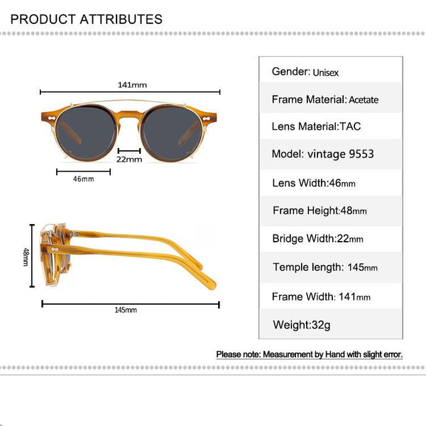 Miltzen Removable Clip-on Multi-purpose Sunglasses Frames