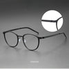 Titanium Vintage Oval Eyeglasses Frames 9737