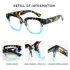 STYLISH LARGE FRAME PATTERN ANTI-BLUE LIGHT READING GLASSES