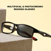 Ultralight Sports Multifocal Reading Glasses – Progressive, Photochromic, Blue Light Blocking- CML049-2