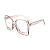 Black Fashion Glasses Frames Retro Leopard Clear Prescription Frame