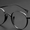 Titanium Vintage Oval Glasses Frame 10518