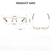 Retro Titanium Square Glasses Frame 70814