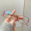 WOMEN'S SEXY ANTI-BLUE LIGHTSHELL DECORATION READING GLASSES