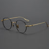 Titanium Vintage Round Eyeglasses FramesBK-GP401