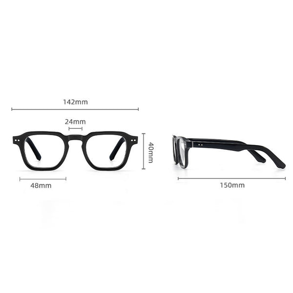 Vintage Square Acetate Classic Optical Eyeglass Frames F3309