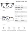 TR90 Retro Square Glasses