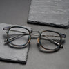 Titanium Vintage Square Eyeglasses Frames GD001