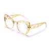 Fashion Cat Eye Glasses Women Men Computer Eyeglasses Optical Eye Glasses Blue Light Glasses Leopard Retro Spectacles Frame