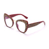 Fashion Cat Eye Glasses Women Men Computer Eyeglasses Optical Eye Glasses Blue Light Glasses Leopard Retro Spectacles Frame