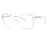 Rectangle Crystal Eyeglasses