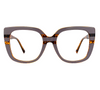 Square Mauve Eyeglasses