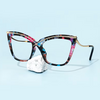 Cat Eye Floral Eyeglasses