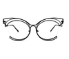 Cat Eye Black Eyeglasses