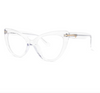 Cat Eye Crystal Clear Eyeglasses