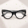 Cat Eye Crystal Clear Eyeglasses