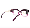 Rectangle Purple Eyeglasses