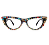 Cat Eye Black Glitter Eyeglasses