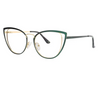 Cat Eye Green Glasses