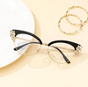 Stylish Black Browline Glasses