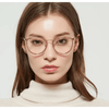 Mixed Materials Cat eye Glasses