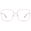 Oversized Metal Square Glasses