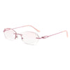 WOMEN'S FASHION DIAMOND FRAMELESS HD ANTI-BLUE LIGHT READING GLASSES