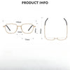 Retro Titanium Square Glasses Frame 5527-1