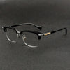 West Retro Rectangle Titanium Glasses Frame