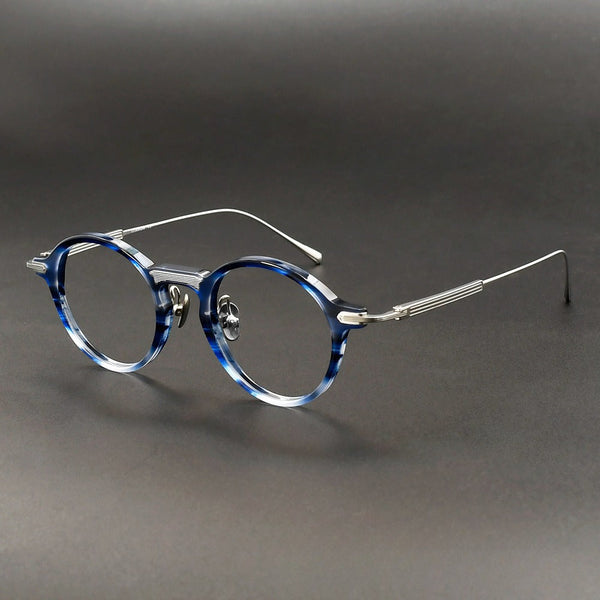 Koo Vintage Round Titanium Eyeglasses Frame