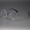 Titanium Rimless Oval Glasses Frames ZY007